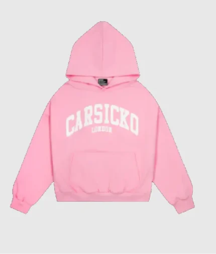 Carsicko London Classic Hoodie Pink (2)